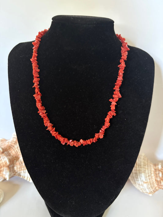 Klassische Vintage-Korallenkette – ca. 40,0 cm