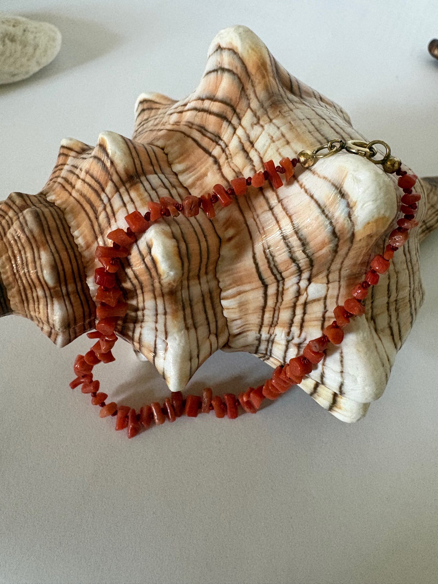 Vintage Korallenarmband – klassisch, ca. 19 cm