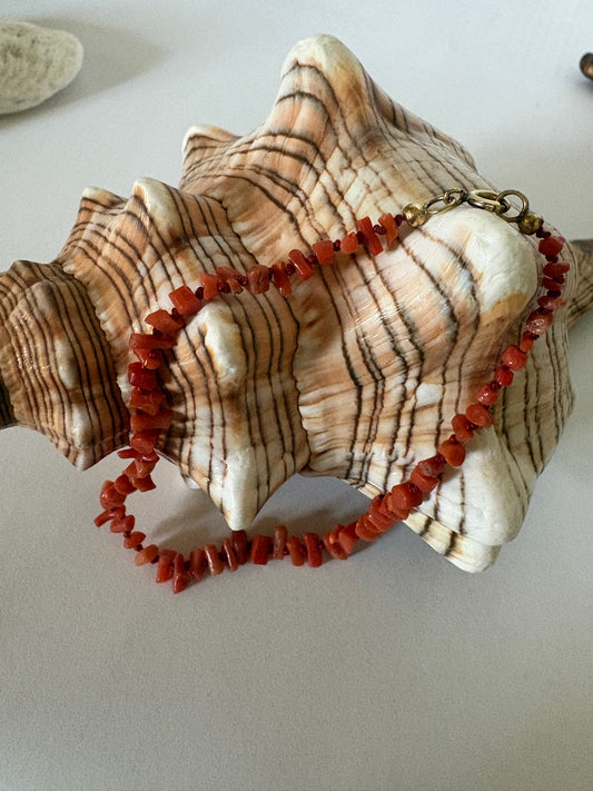 Vintage Korallenarmband – klassisch, ca. 19 cm