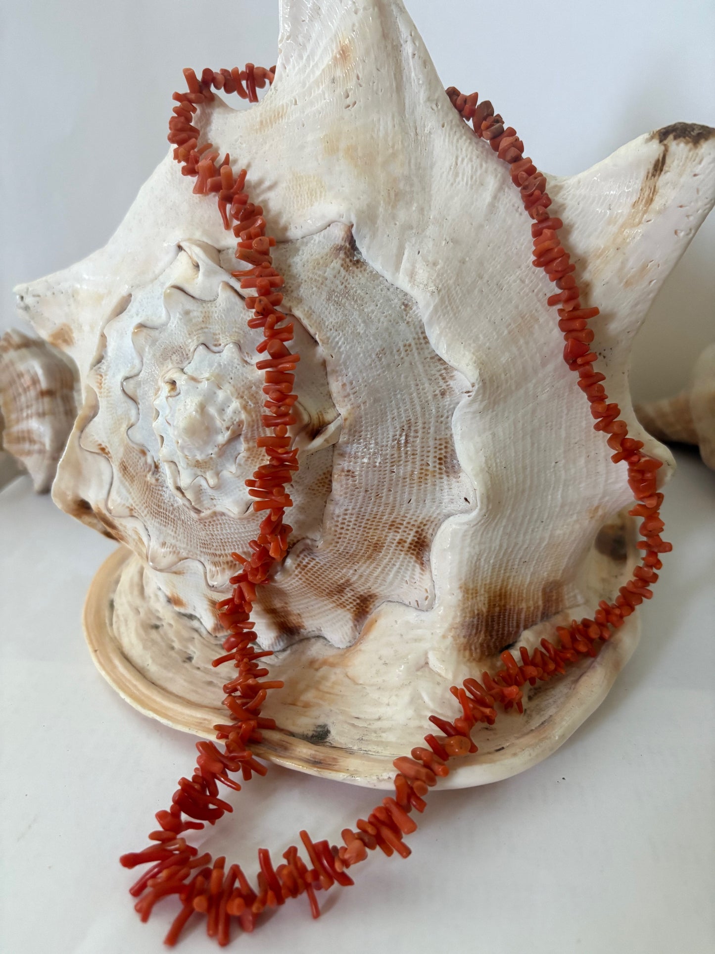 Vintage Korallenkette – Klassisch, ca. 58 cm