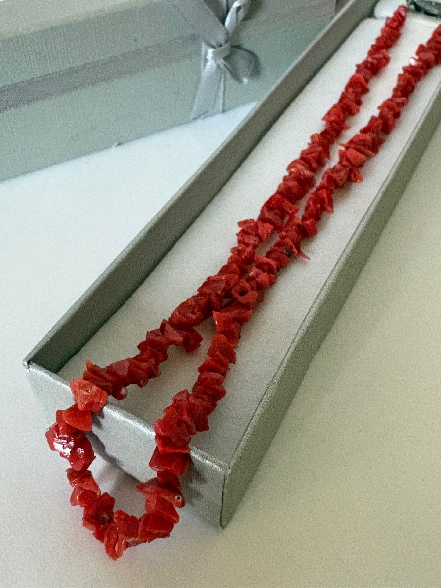 Klassische Vintage-Korallenkette – ca. 40,0 cm