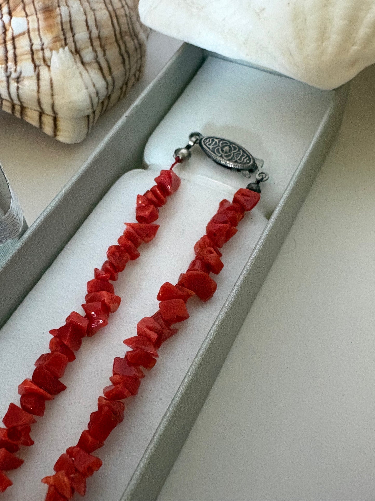 Klassische Vintage-Korallenkette – ca. 40,0 cm