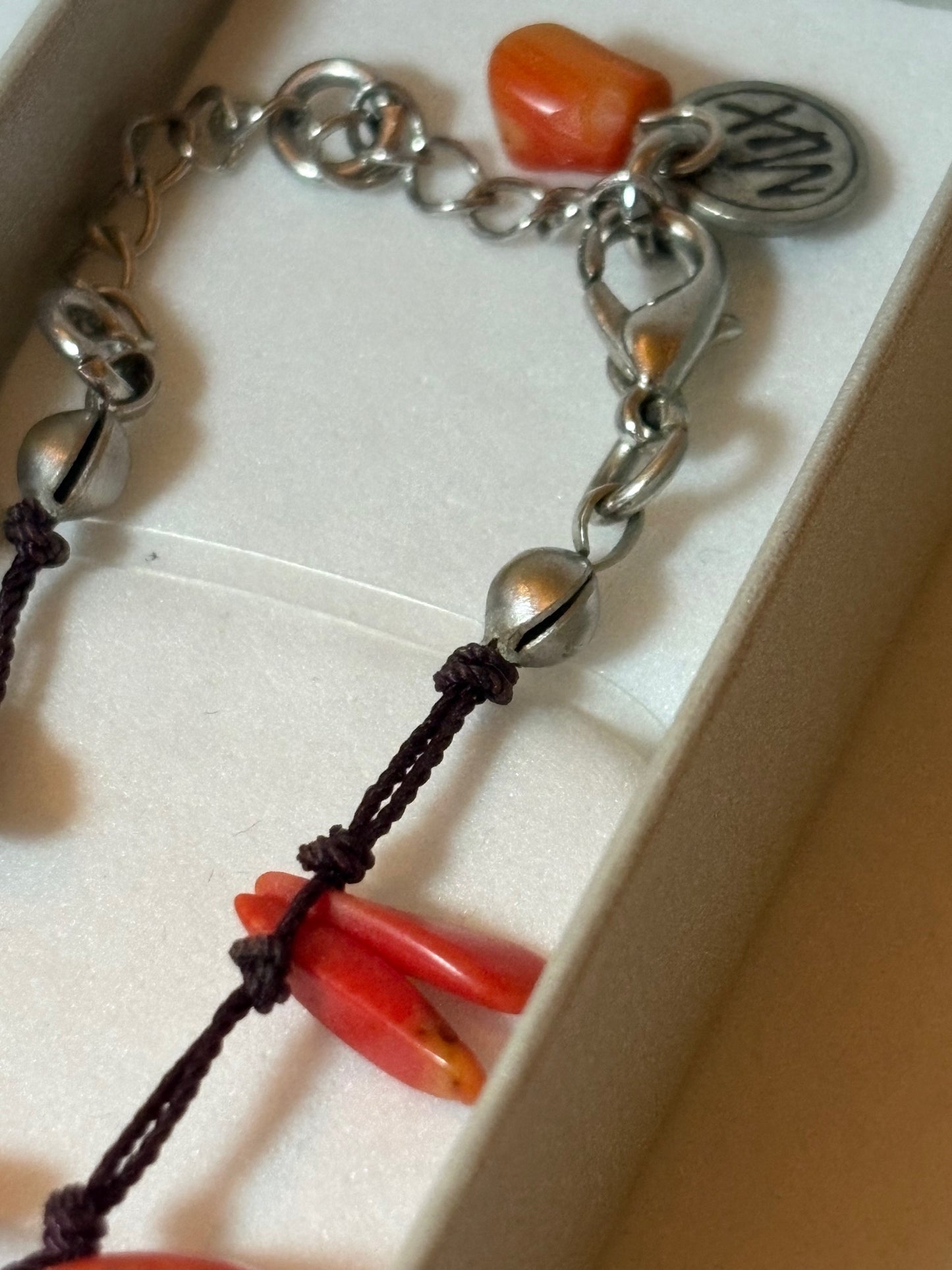 Vintage Statement Korallenkette Rot – Variabel 41–46 cm mit Verlängerung