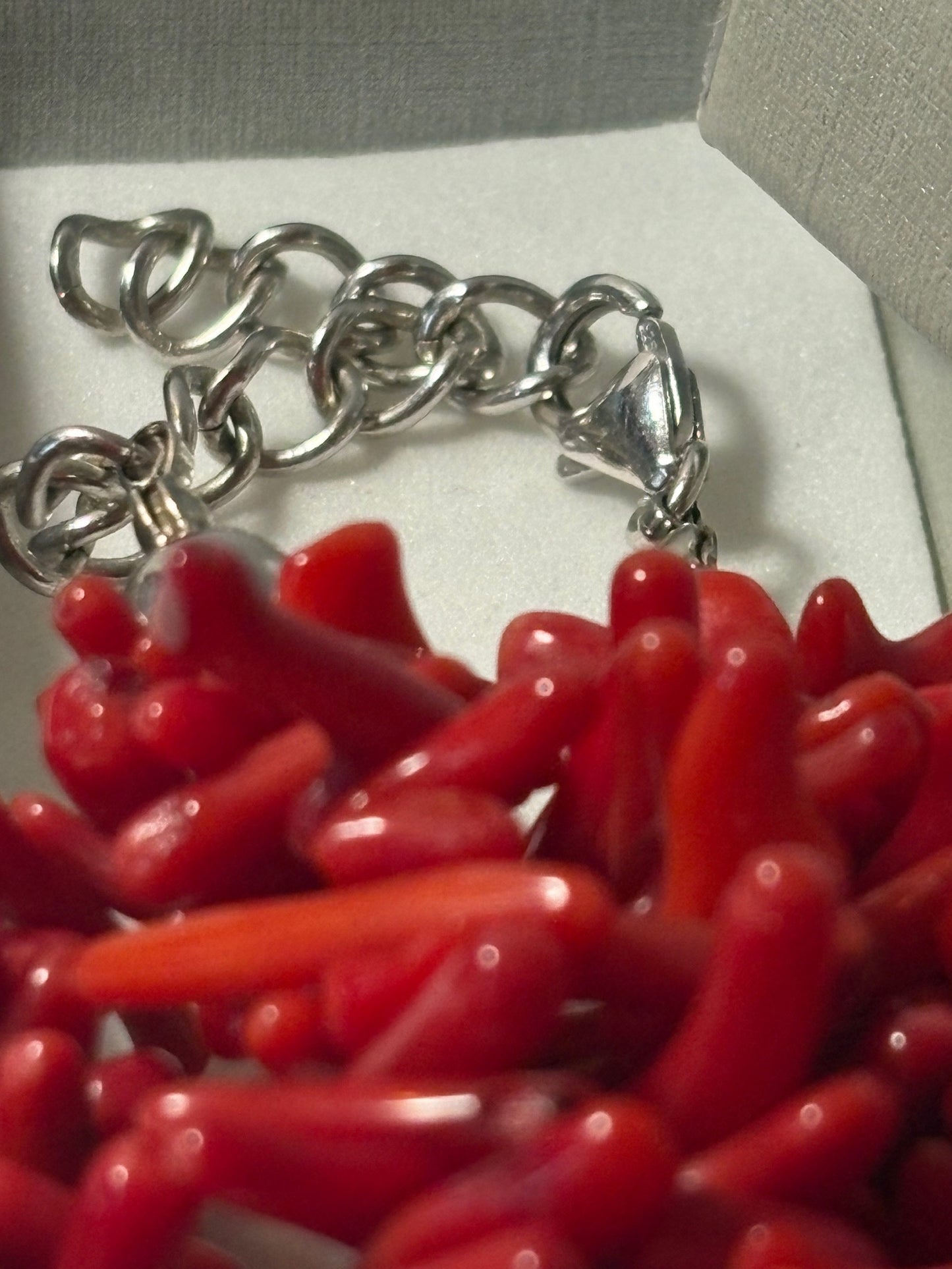 Vintage Korallenkette aus Schaum- und Astkoralle – ca. 47 cm